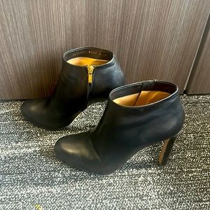 Black Ferragamo booties
